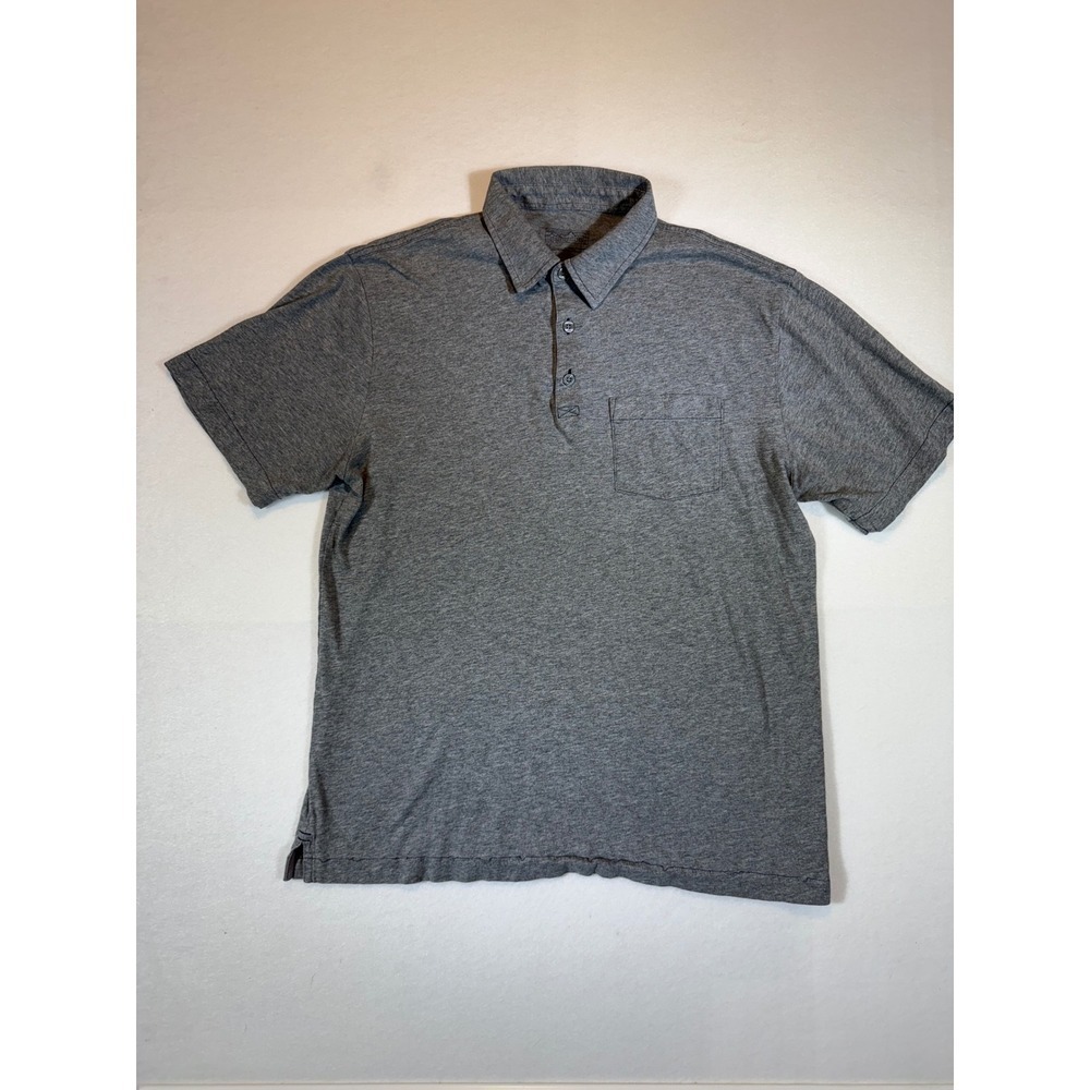 Patagonia Mens Gray Polo Shirt Short Sleeve Casual Everyday Top